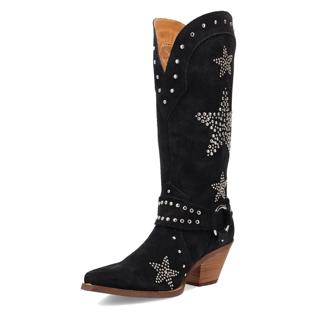 Dingo Lucky Stars - Women's Suede Cowgirl Boots