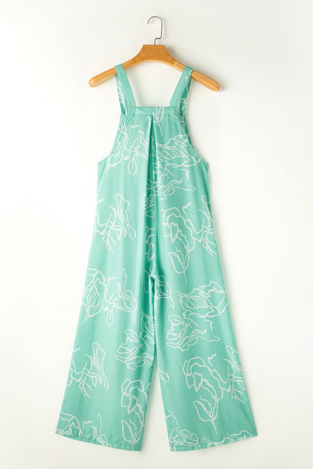 Abstract Bib Wide Leg Overall Jumpsuit - Rooted & Reckless Co.