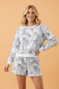 Abstract Camo Pullover & Drawstring Shorts Set - Rooted & Reckless Co.