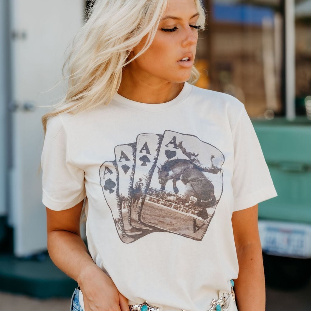 Ace of Cowboys Graphic Tee - Rooted & Reckless Co.