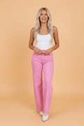 Acid Wash Denim High Waist Raw Hem Jeans - Rooted & Reckless Co.
