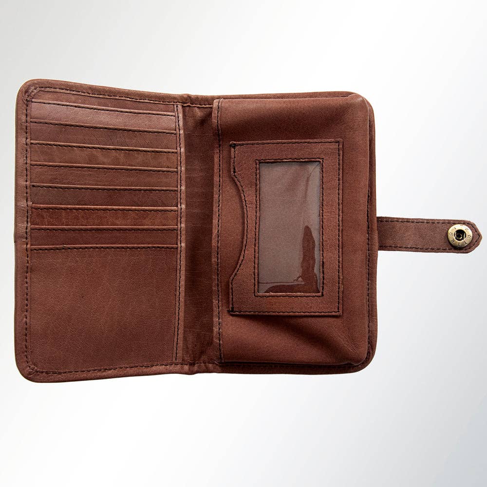 ADBGI128A Wallet Genuine Western Leather Women Bag - Rooted & Reckless Co.