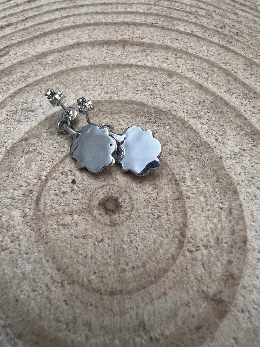 Adelarae Yazzie Navajo Sterling Silver Kingman Turquoise Earrings — 3/4" Drop - Rooted & Reckless Co.