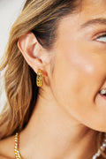 Adored Stainless Steel 18K Gold-Plated Earrings - Rooted & Reckless Co.