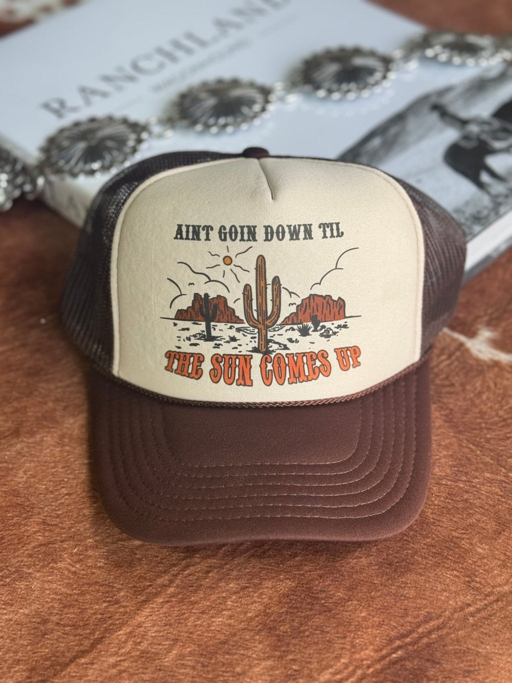 Ain't Going Down Trucker Hat - Rooted & Reckless Co.