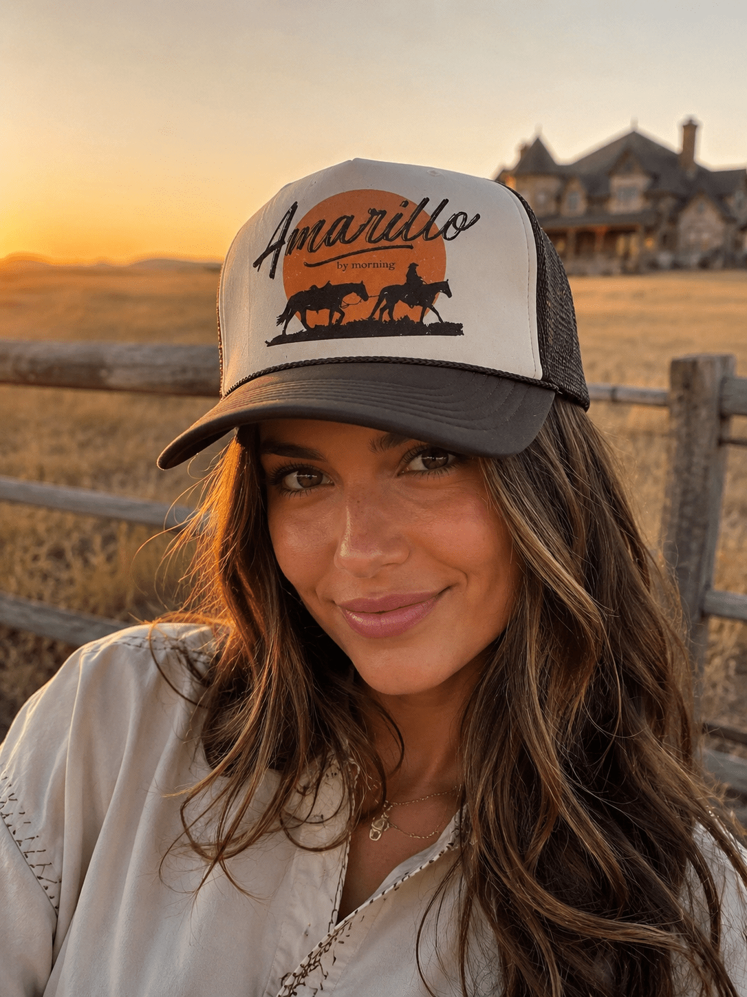 Amarillo By Morning Trucker Hat - Rooted & Reckless Co.