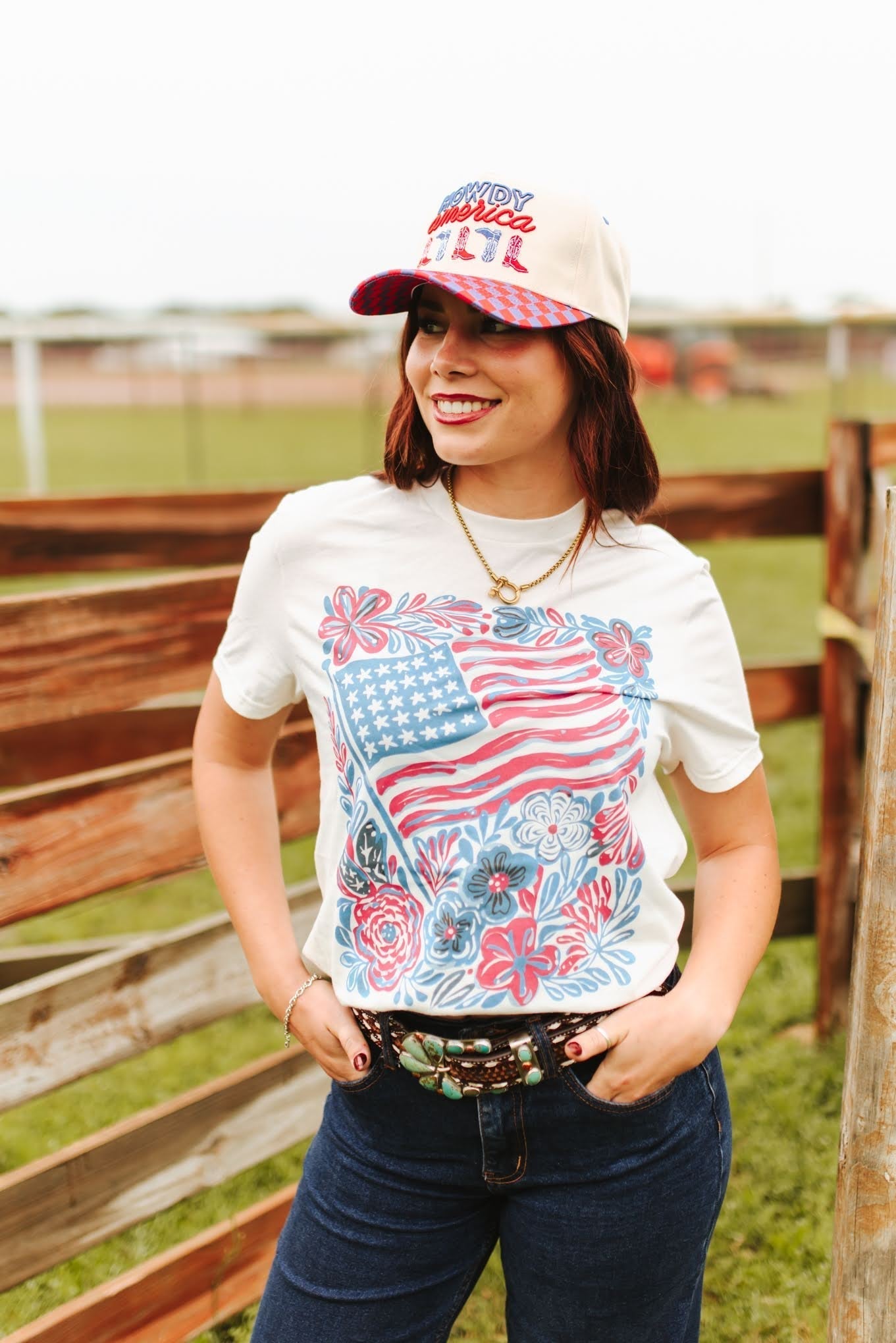 American Freedom Flowers Graphic Tee - Rooted & Reckless Co.