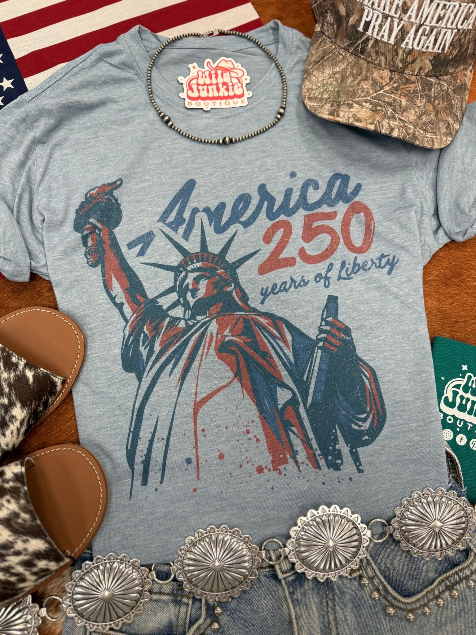 American Liberty: 250 Years Graphic Tee - Rooted & Reckless Co.