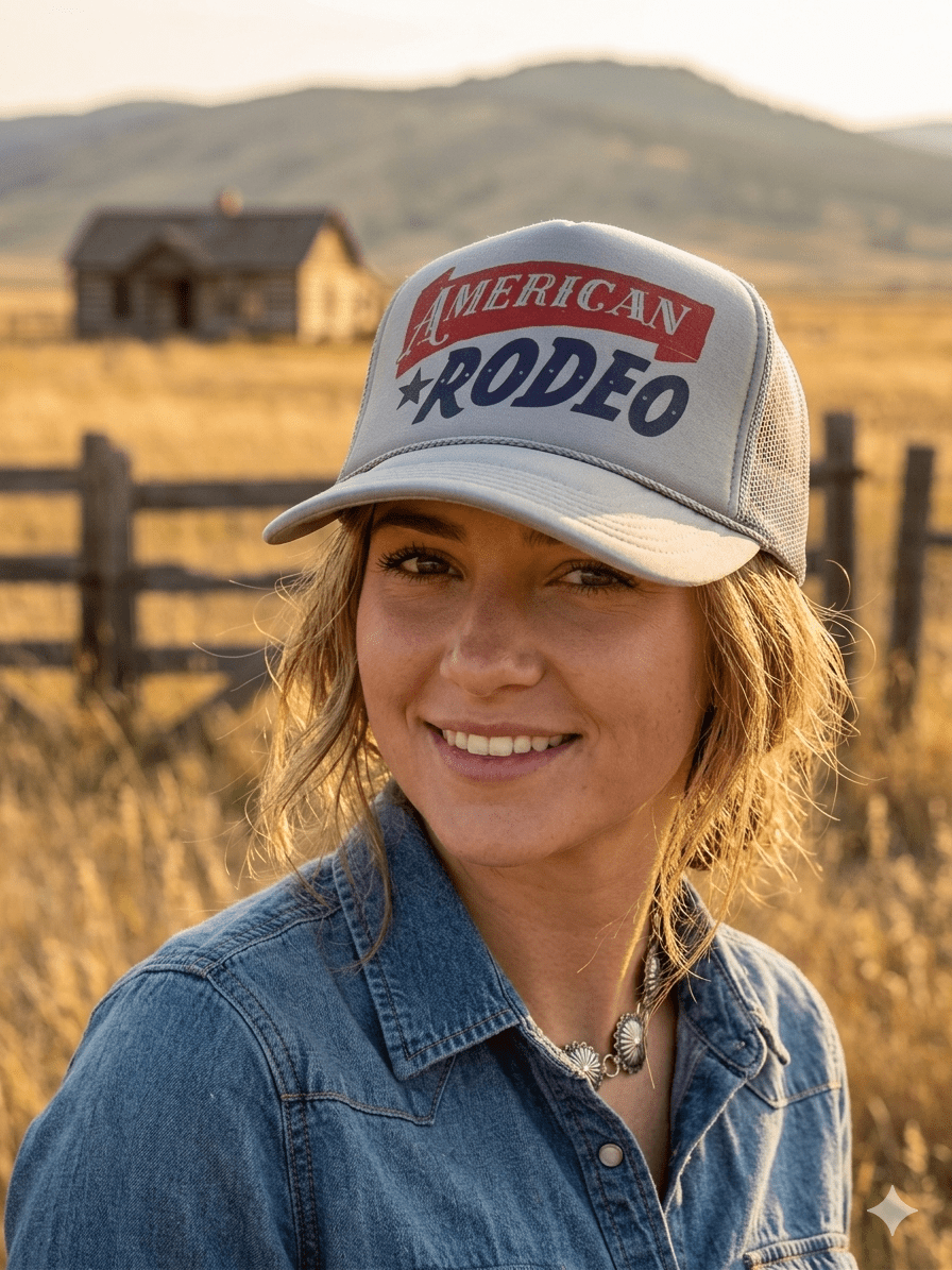 American Rodeo Classic Trucker Hat - Rooted & Reckless Co.