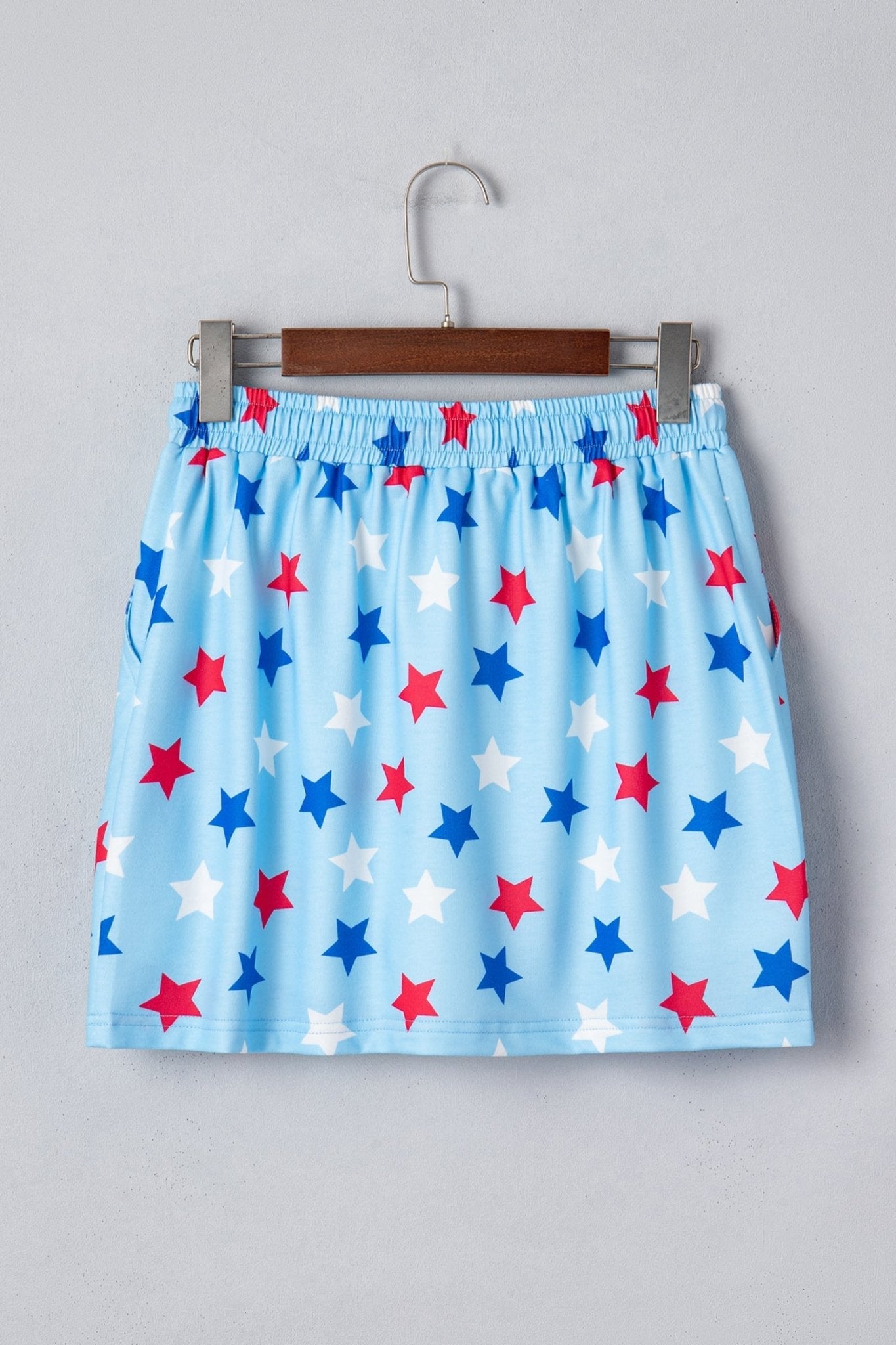 Americana Star Beaded Drawstring Mini Skort - Rooted & Reckless Co.