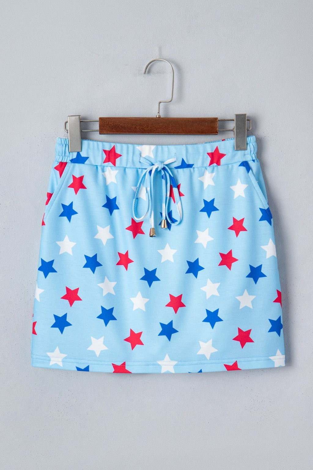 Americana Star Beaded Drawstring Mini Skort - Rooted & Reckless Co.