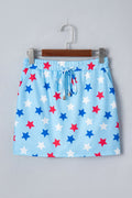 Americana Star Beaded Drawstring Mini Skort - Rooted & Reckless Co.