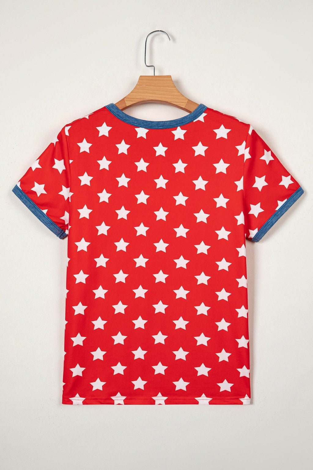 Americana Stars Colorblock Short Sleeve Top - Rooted & Reckless Co.