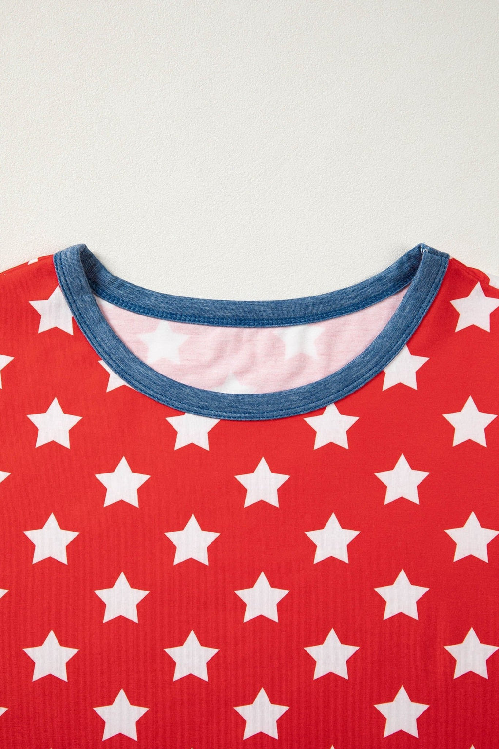 Americana Stars Colorblock Short Sleeve Top - Rooted & Reckless Co.