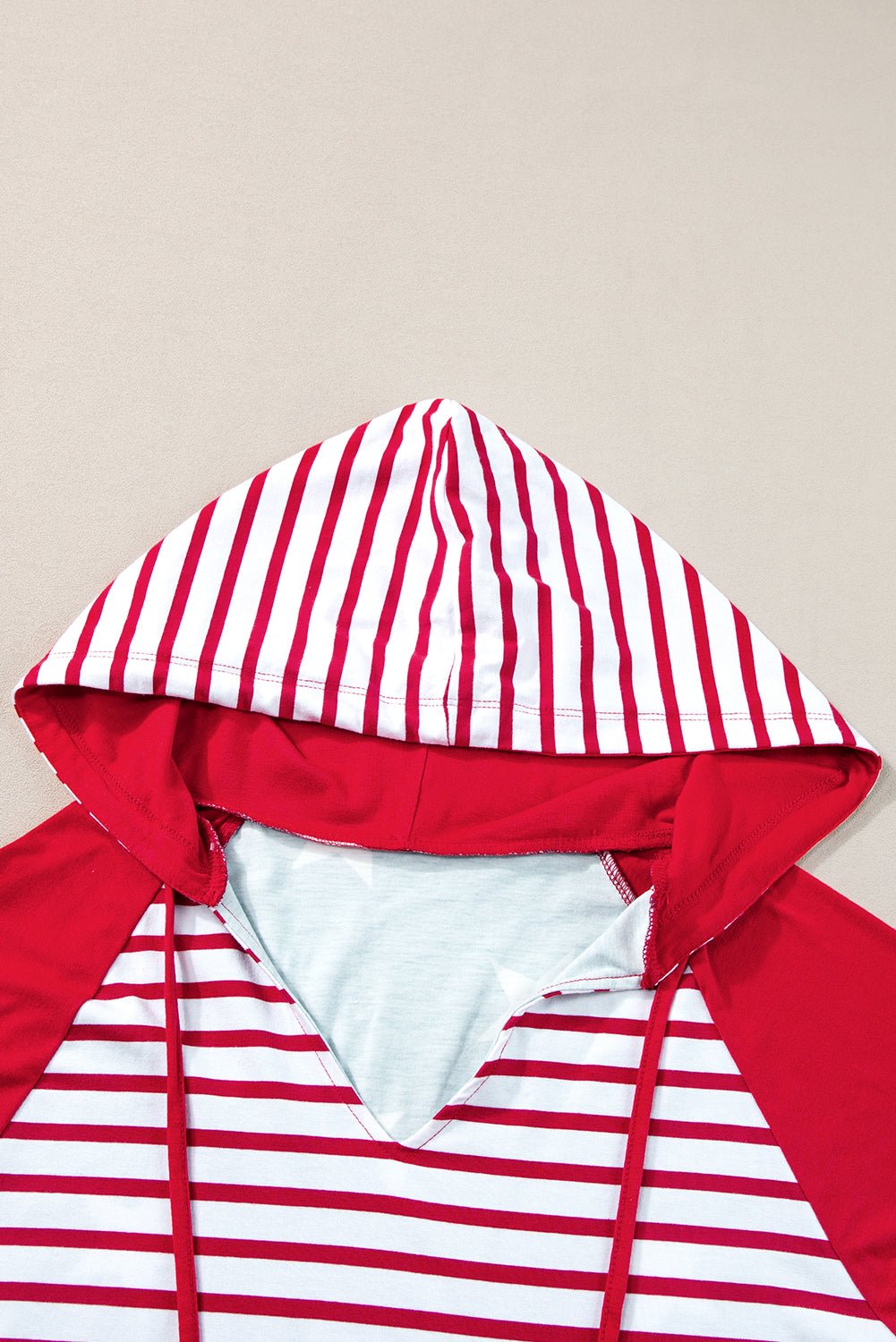 Americana Stars & Stripes Drawstring Hooded T-Shirt - Rooted & Reckless Co.