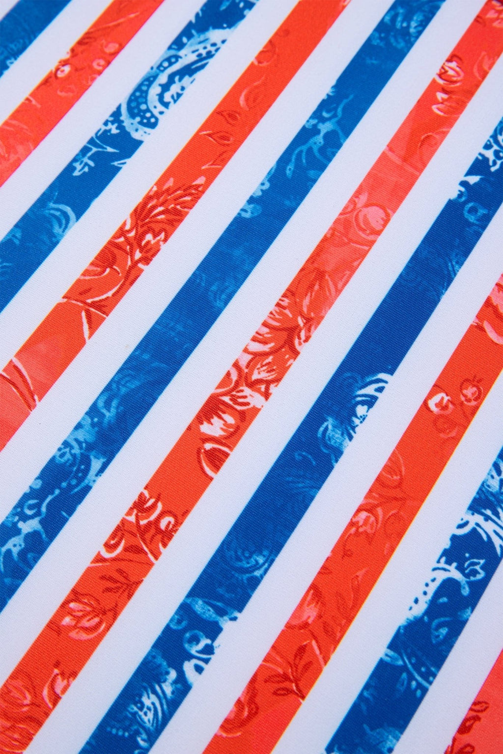 Americana Stripe Cutout Spaghetti Strap Swimsuit - Rooted & Reckless Co.