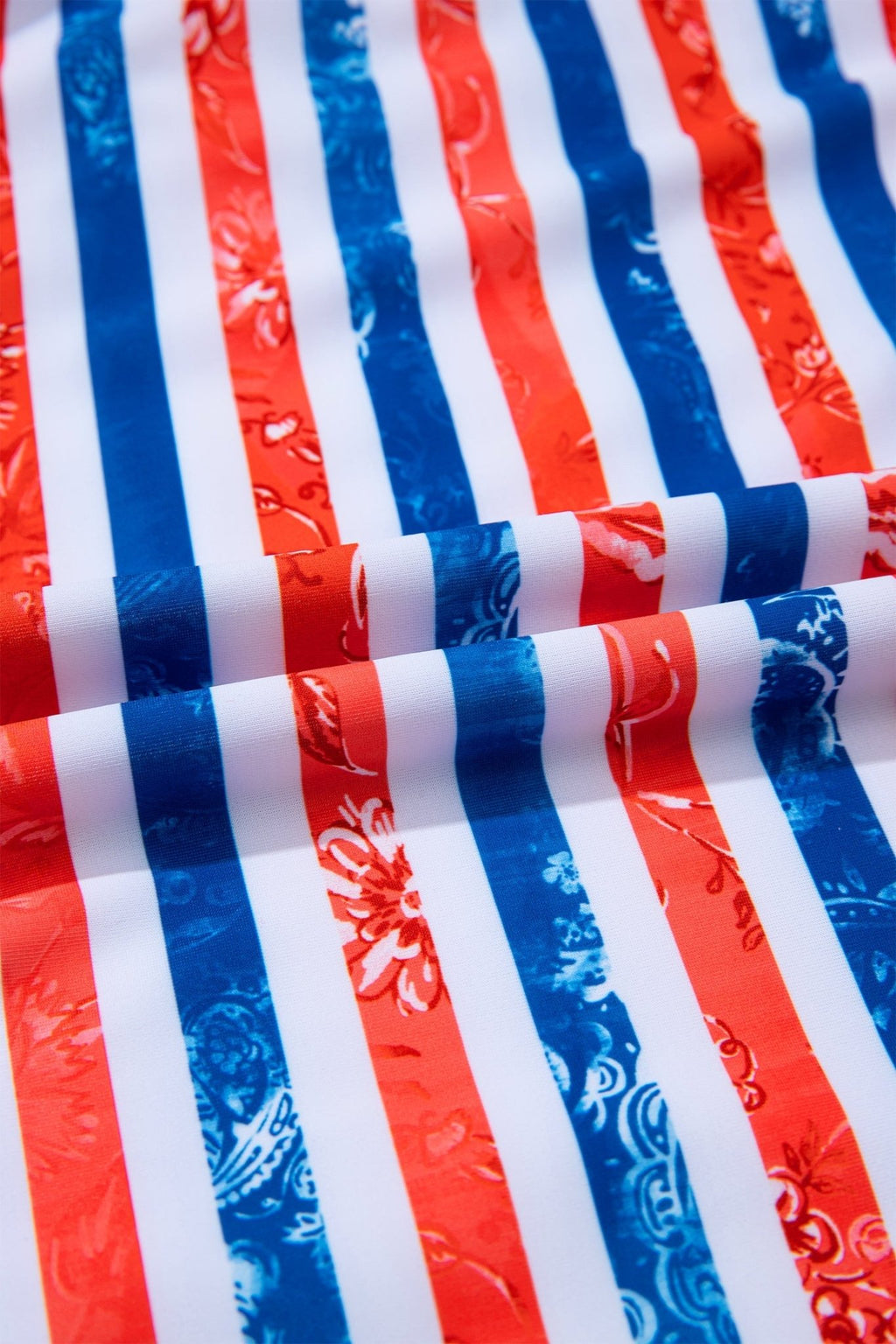 Americana Stripe Cutout Spaghetti Strap Swimsuit - Rooted & Reckless Co.