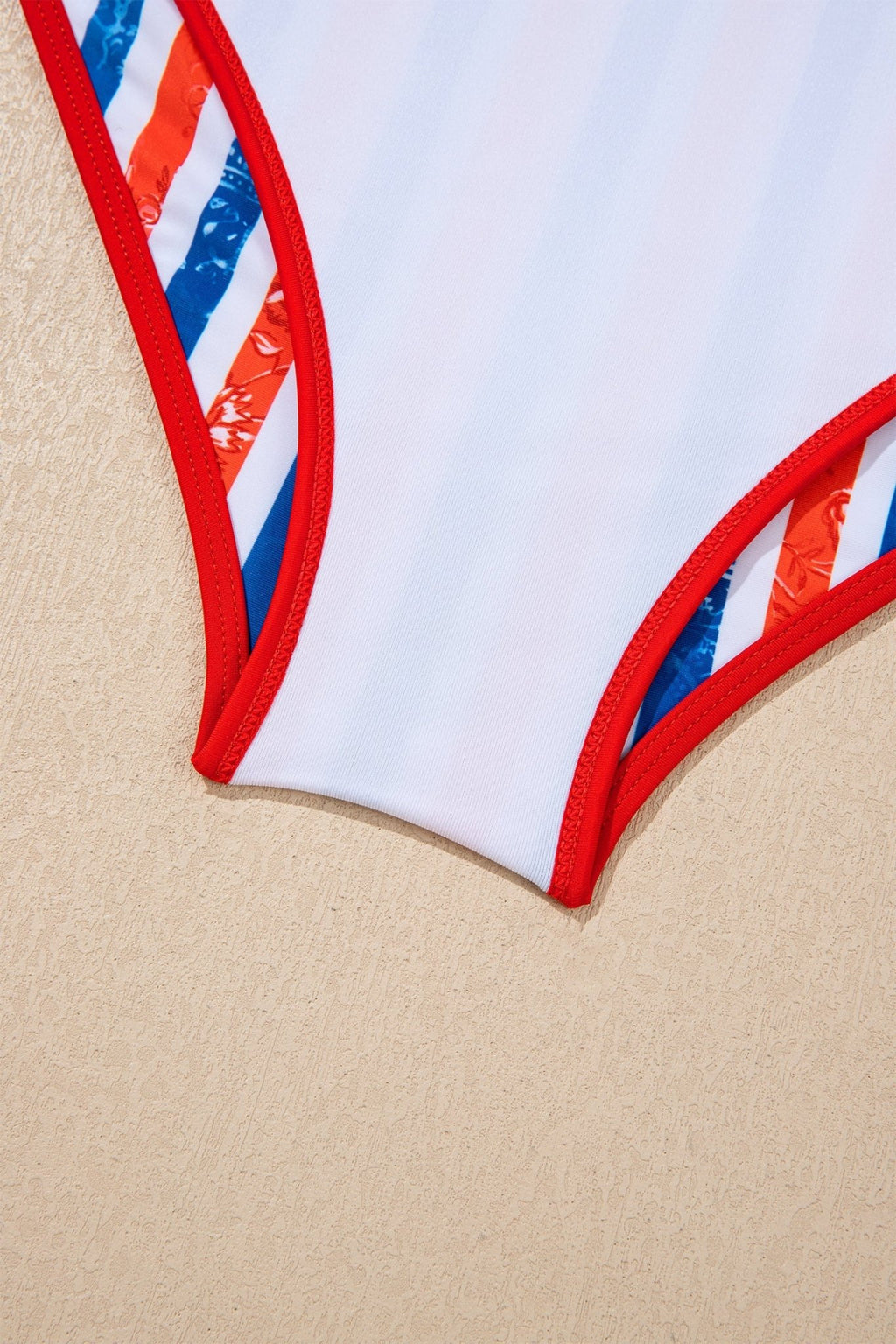 Americana Stripe Cutout Spaghetti Strap Swimsuit - Rooted & Reckless Co.