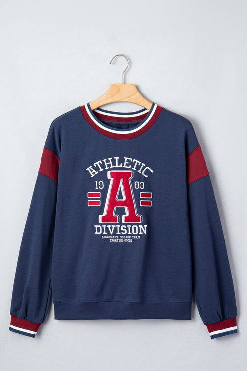 ATHLETIC DIVISION Colorblock Long Sleeve Graphic Sweatshirt - Rooted & Reckless Co.
