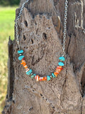 Authentic Spiny Oyster Chip Bead Necklace - Rooted & Reckless Co.