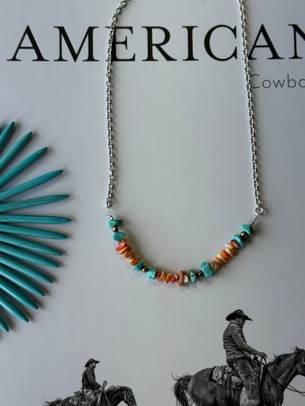 Authentic Spiny Oyster Chip Bead Necklace - Rooted & Reckless Co.