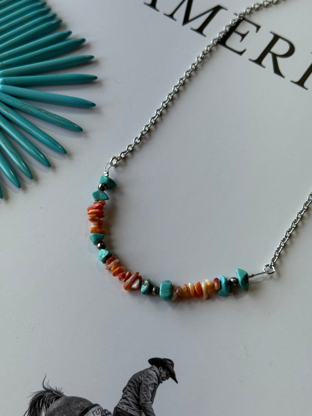Authentic Spiny Oyster Chip Bead Necklace - Rooted & Reckless Co.