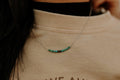 Authentic Turquoise Bead and Silver Pearl Bar Necklace - Rooted & Reckless Co.
