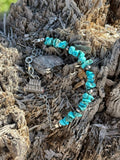 Authentic Turquoise Chips Chain Bracelet - Rooted & Reckless Co.