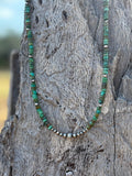 Authentic Turquoise Heishi Beaded Choker - Rooted & Reckless Co.