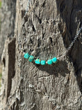 Authentic Turquoise Square Beads Chain Necklace - Rooted & Reckless Co.