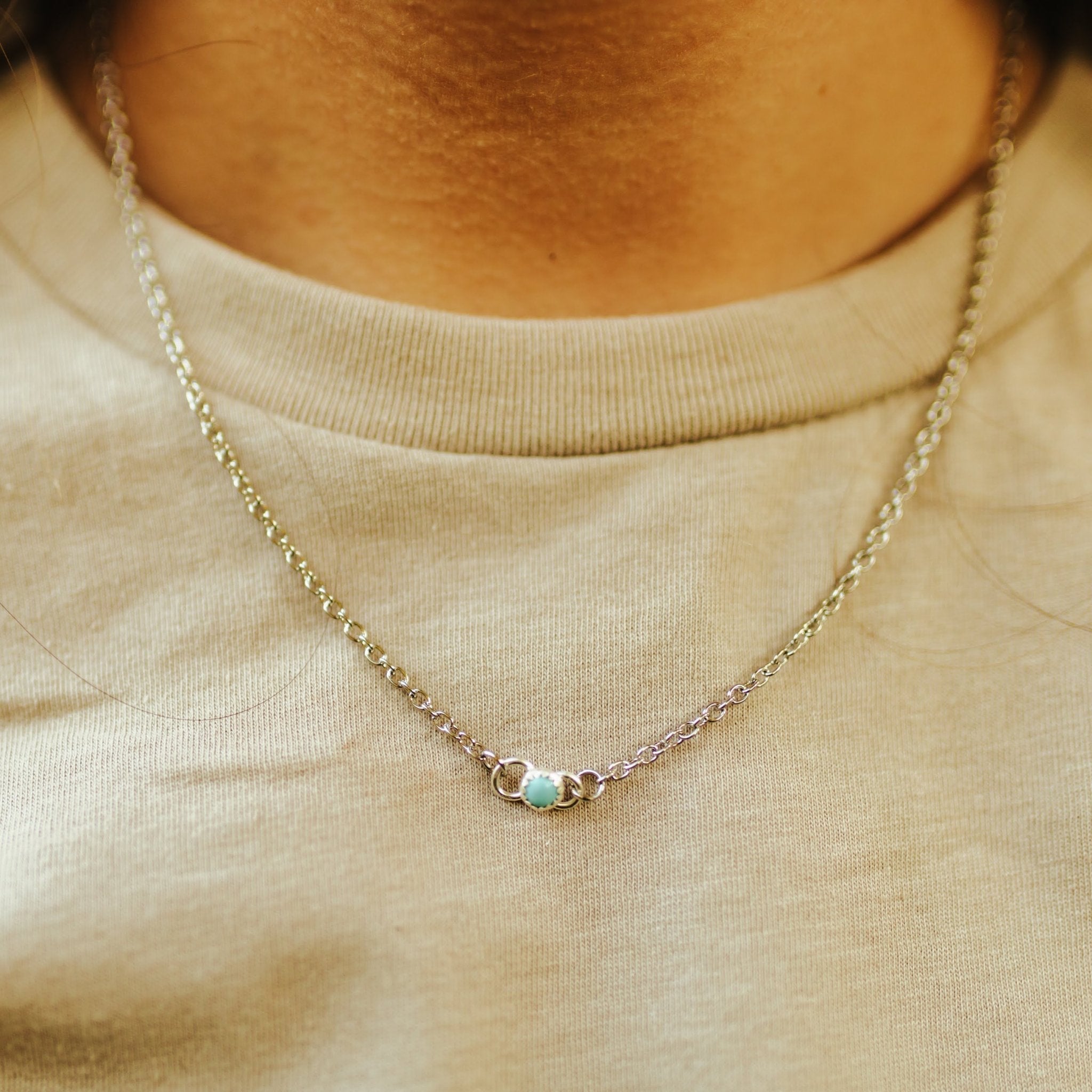 Authentic Turquoise Stone Necklace - Rooted & Reckless Co.