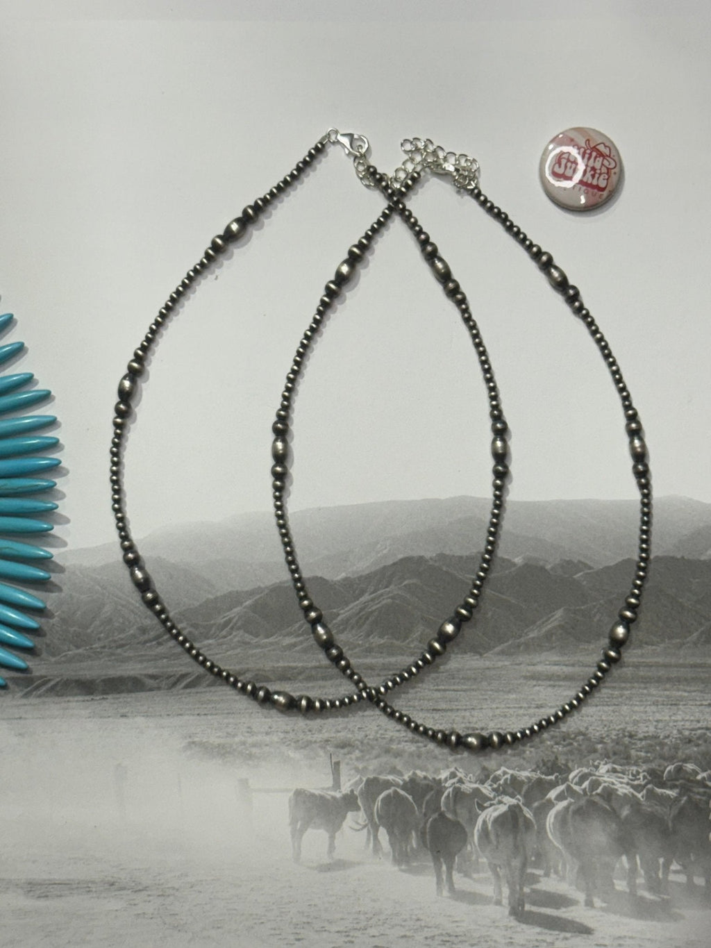 Authentic Western Midnight Pearl Necklace - Rooted & Reckless Co.