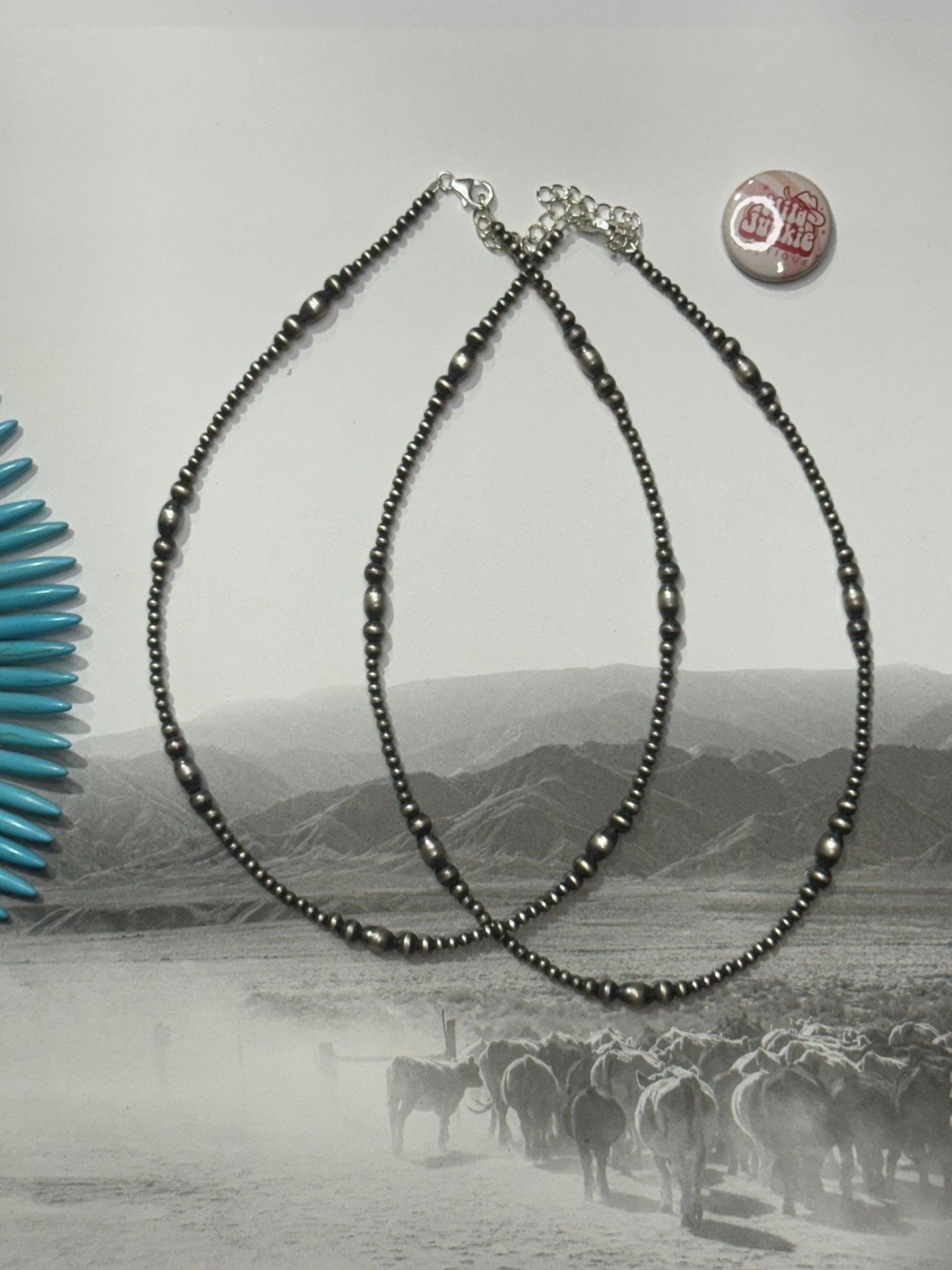 Authentic Western Midnight Pearl Necklace - Rooted & Reckless Co.