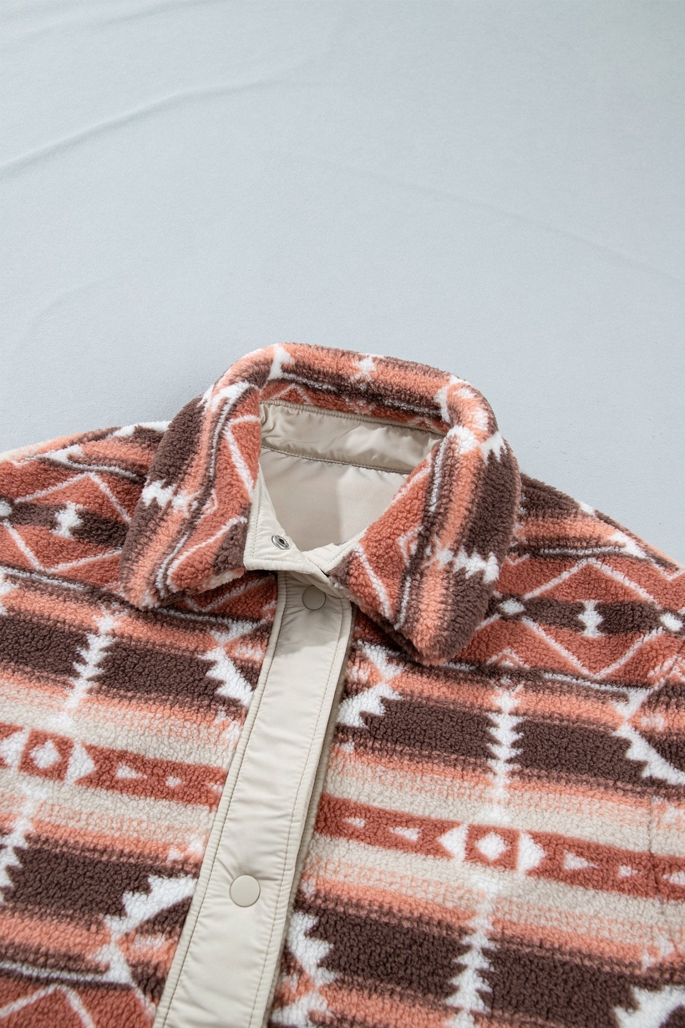 Aztec Fleece Buttoned Placket Side Tie Vest - Rooted & Reckless Co.