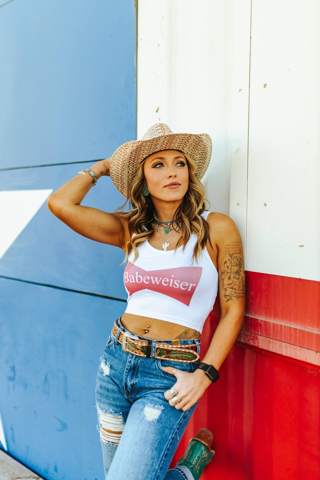 Babeweiser Cropped Tank Top - Rooted & Reckless Co.