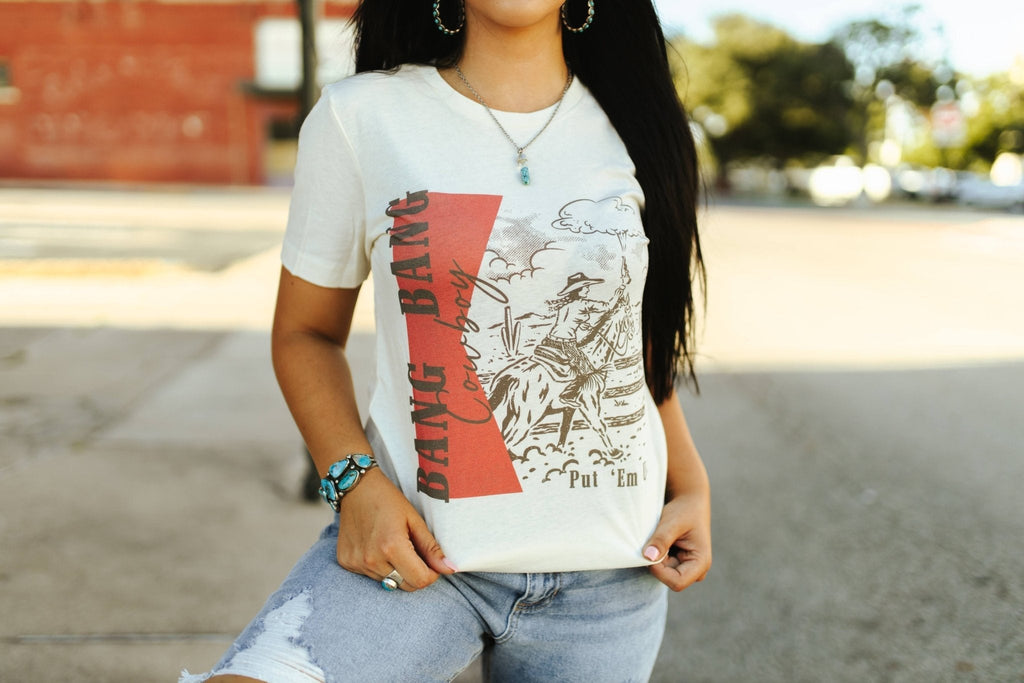 Bang Bang Cowboy Graphic Tee - Rooted & Reckless Co.
