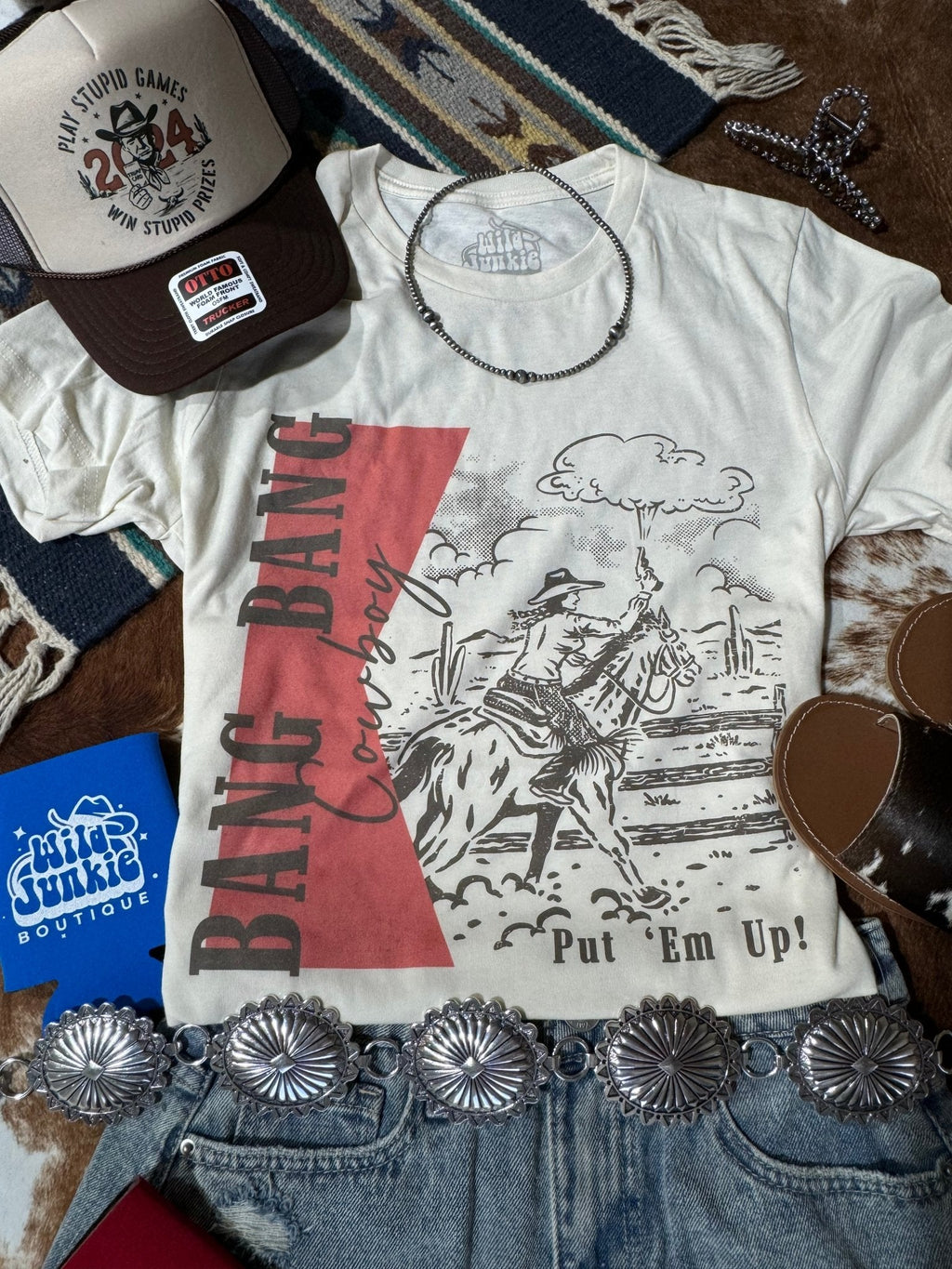 Bang Bang Cowboy Graphic Tee - Rooted & Reckless Co.