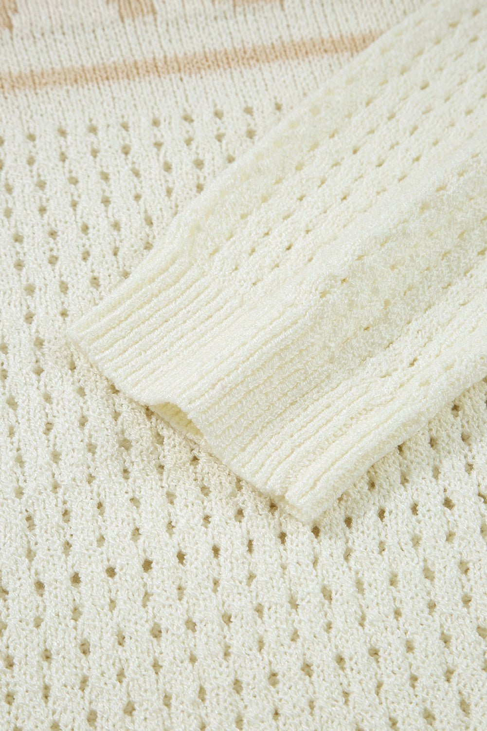 BEACH Hollow Out Knit Dolman Sleeve Sweater - Rooted & Reckless Co.