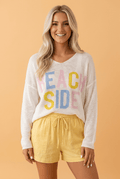 Beach Side V-Neck Lightweight Knit Tunic Sweater - Rooted & Reckless Co.