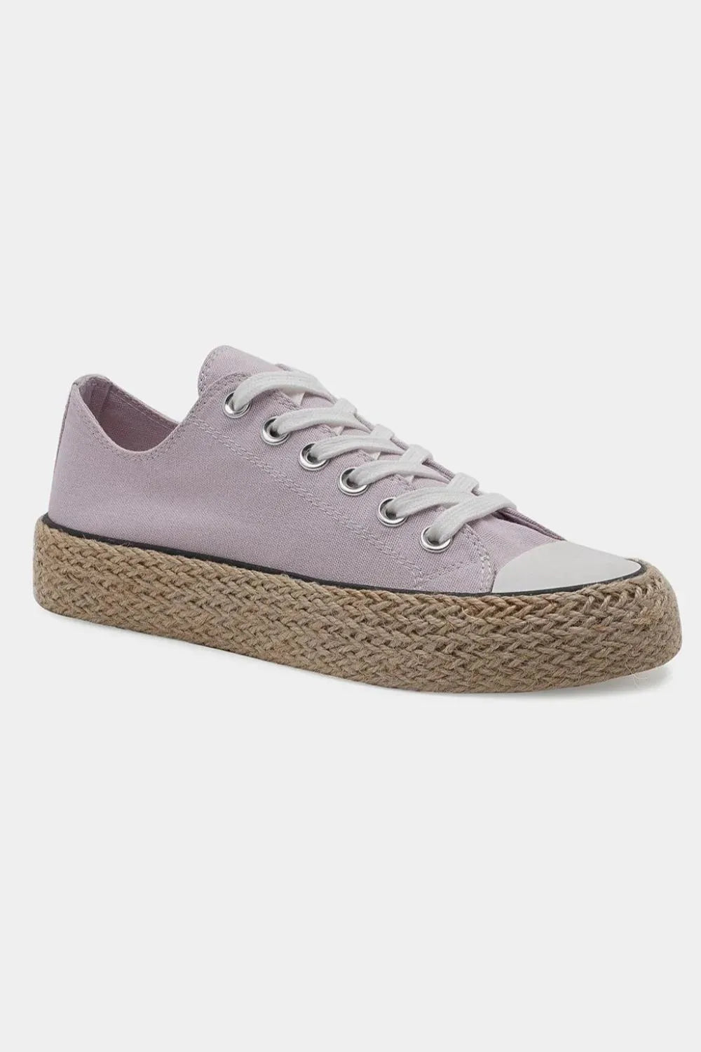 Beast Fashion Lace Up Woven Espadrille Sole Sneakers - Rooted & Reckless Co.