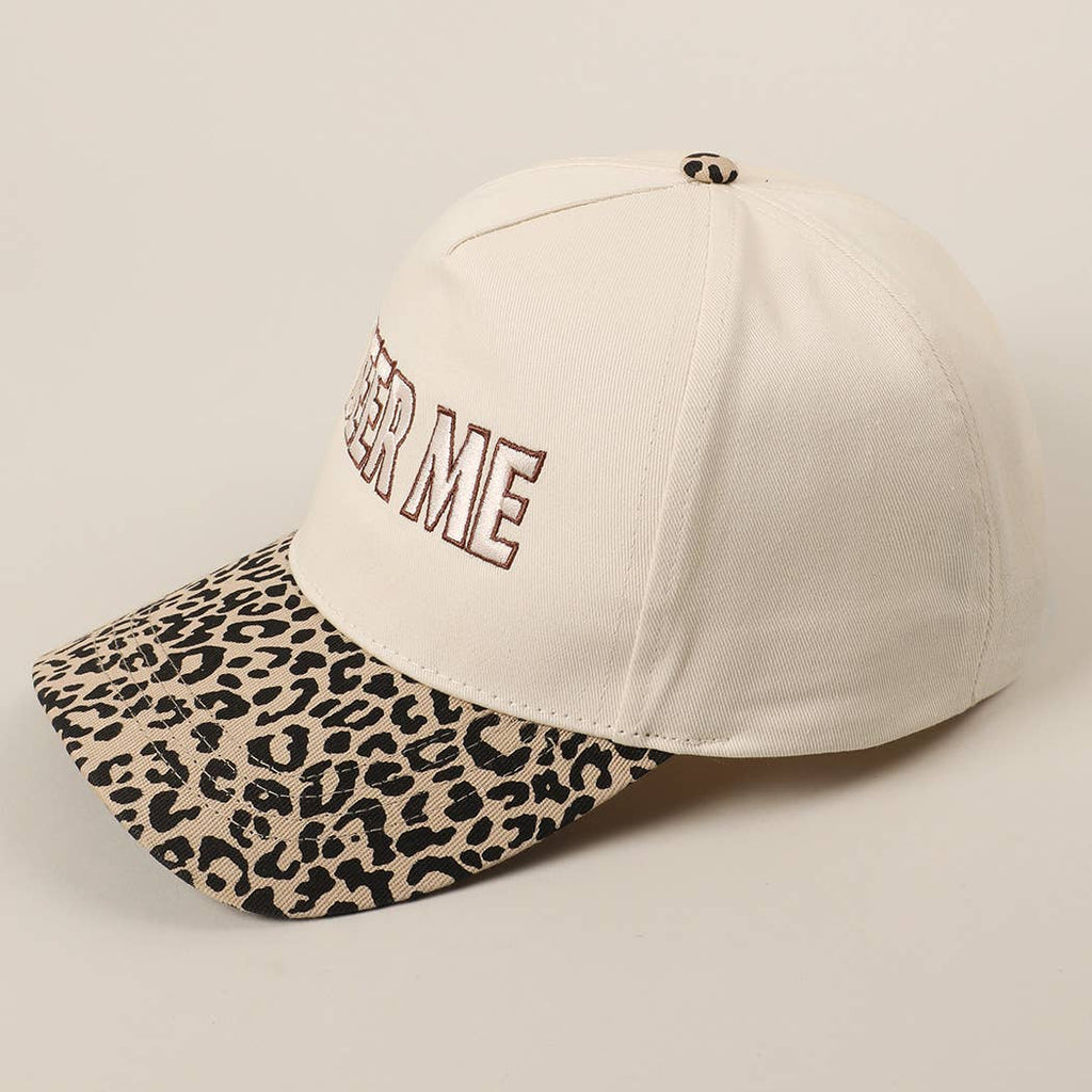 "Beer Me" Embroidered Trucker Hat — Leopard or Camo with Adjustable Strap & Breathable Mesh - Rooted & Reckless Co.