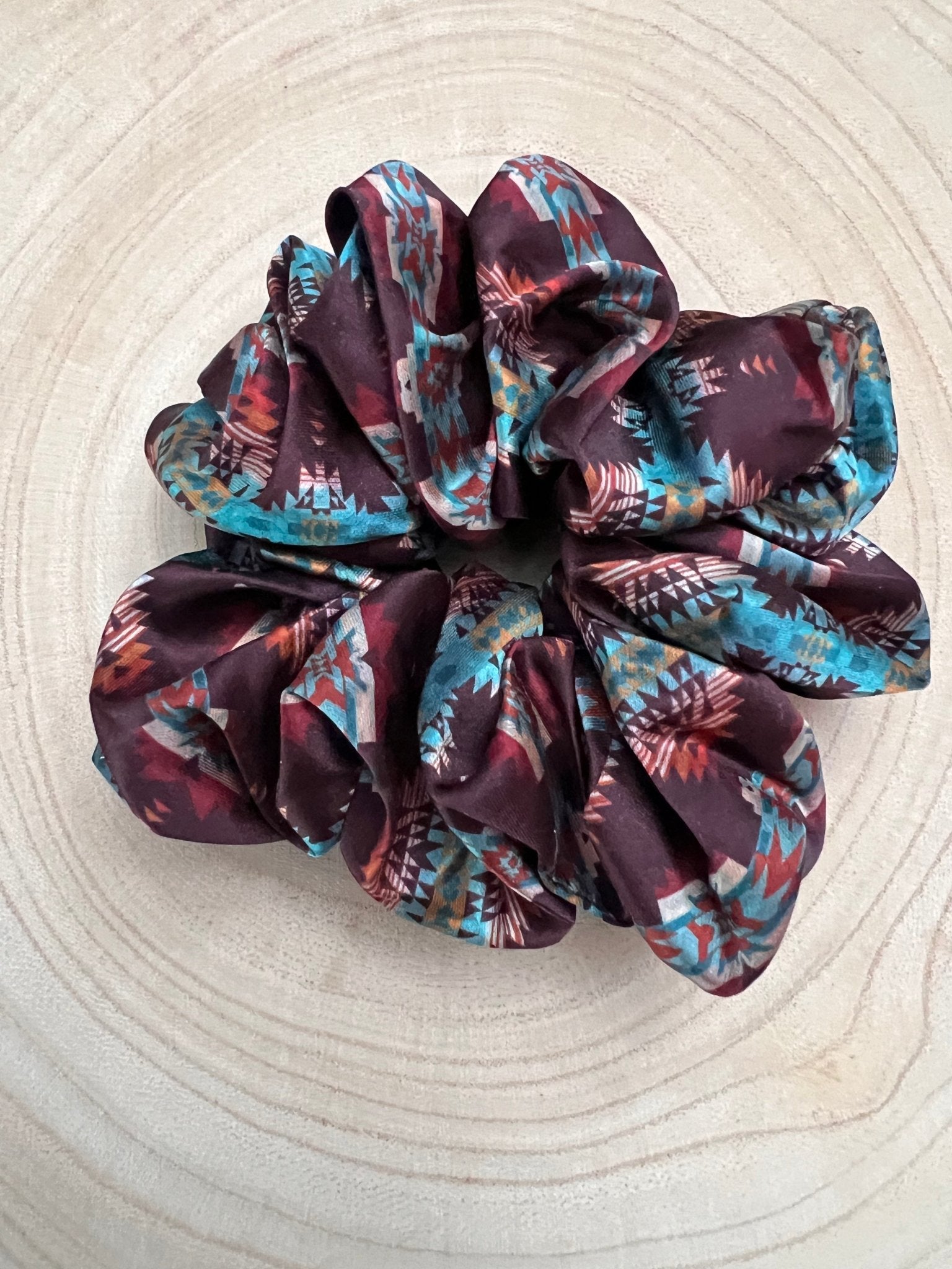 Bermuda Western Scrunchie — Sterling Kreek Hair Statement (5" x 1.5") - Rooted & Reckless Co.