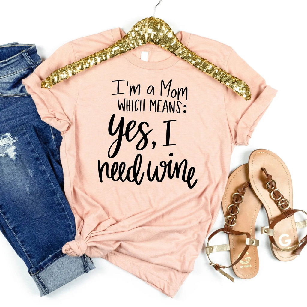 birthday gift for mom, mom gifts for wine drinker, moms birthday gift, funny mom shirt, gift shirt for mom, wine gift for mother - Rooted & Reckless Co.