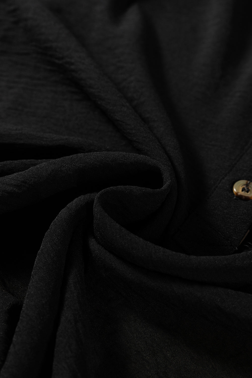 Black Contrast Leopard Print Patchwork Polo Collar Buttons Front Ruffled Long Sleeve Blouse - Rooted & Reckless Co.