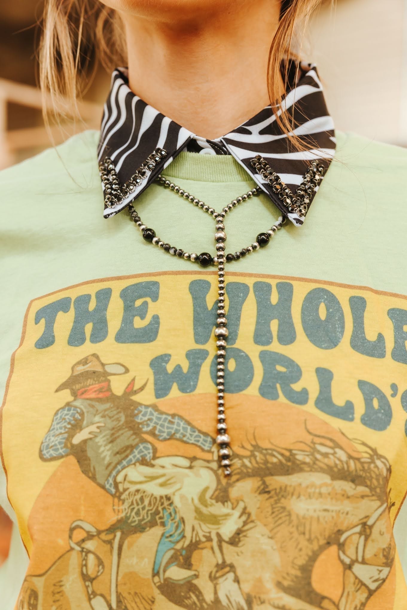 Black Onyx Eclipse Beaded Necklace - Rooted & Reckless Co.