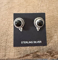 Black Onyx Sterling Silver Stud Earrings - Rooted & Reckless Co.