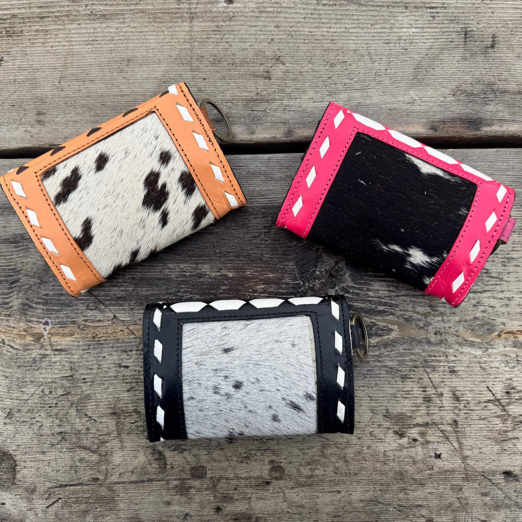 Black Pink or Brown Checkered Small Wallet by Double B Wild Rags - Rooted & Reckless Co.