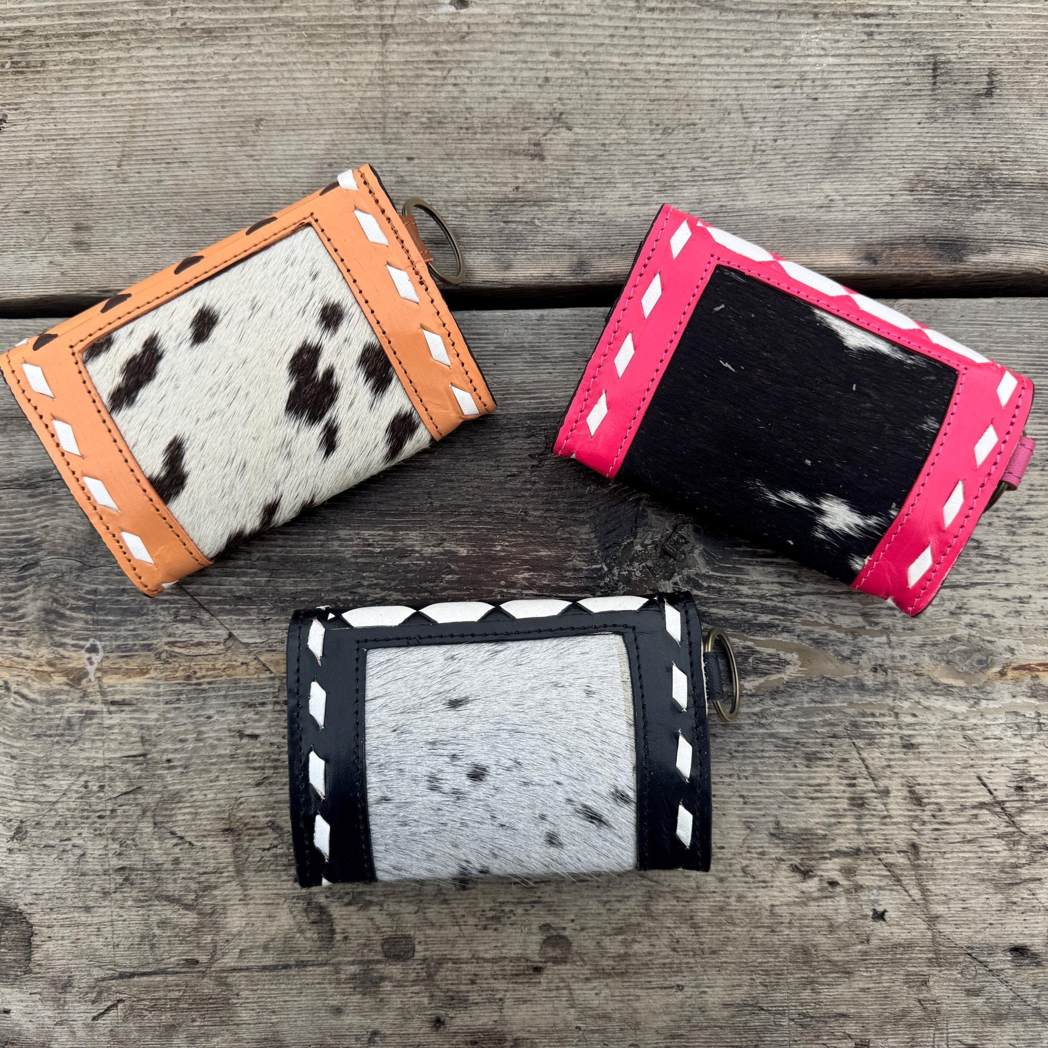 Black Pink or Brown Checkered Small Wallet by Double B Wild Rags - Rooted & Reckless Co.