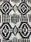 Black & White Aztec King Size Super Soft Plush Blanket - Rooted & Reckless Co.