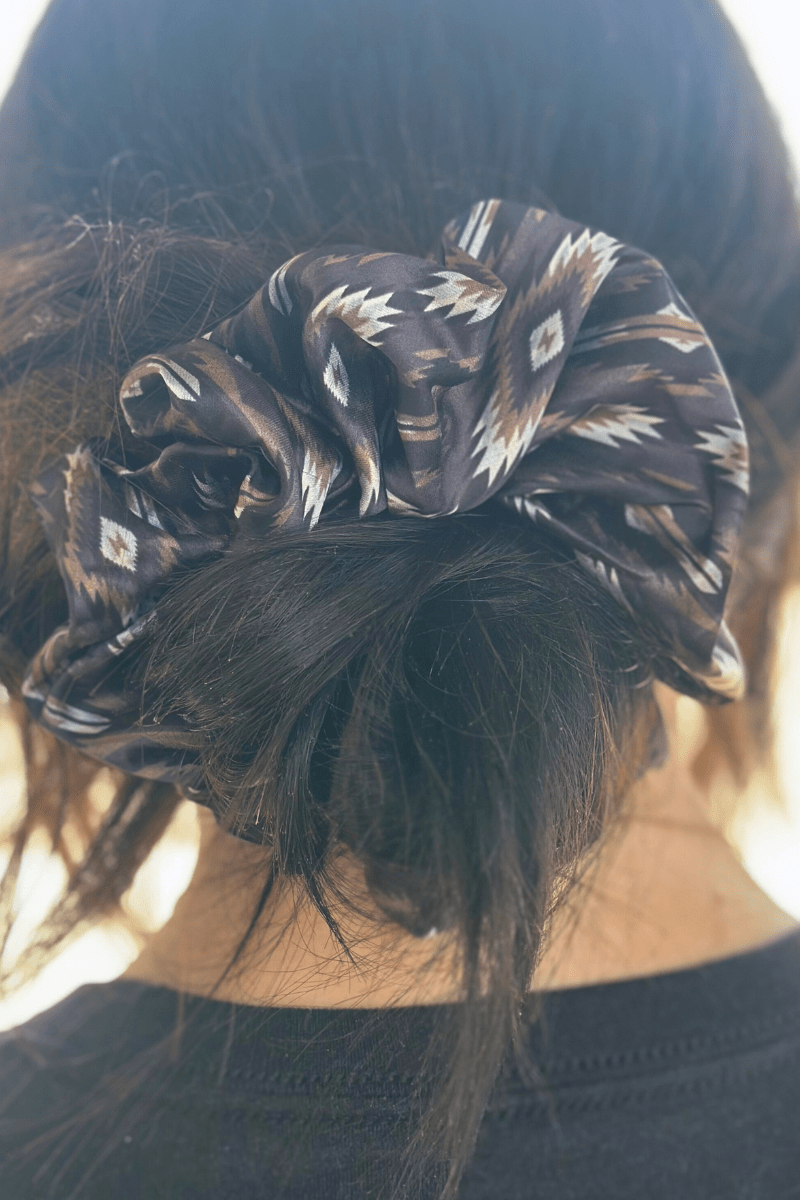 Blackburn Kreek Western Scrunchie — Sterling Kreek Hair Statement (5" x 1.5") - Rooted & Reckless Co.